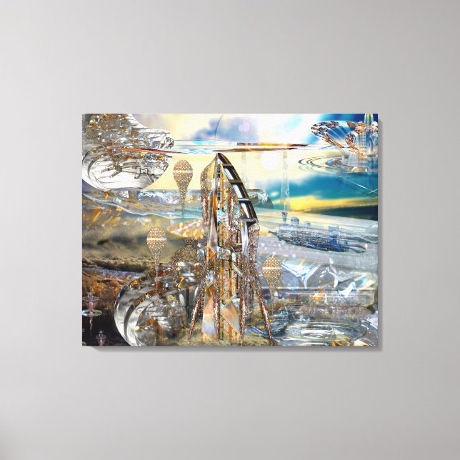 Glissade Station Wrapped Canvas Print (Front)