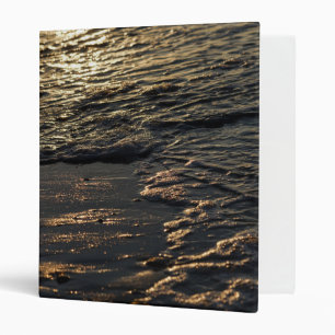 Glistening Beach Morning 3 Ring Binder