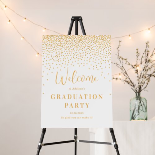 Glistening Dots EDITABLE COLOR Party Welcome Sign