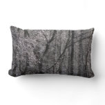 Glistening Icy Forest in Morning Light I Lumbar Pillow