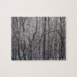 Glistening Icy Forest in Morning Light II Jigsaw Puzzle