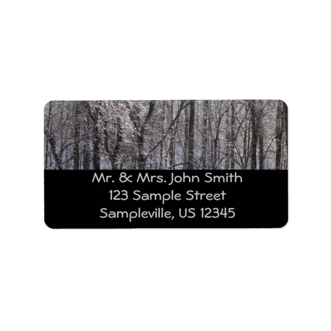 Glistening Icy Forest in Morning Light II Label (Front)