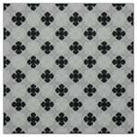 Glitch2 Black and white seal cross Fabric