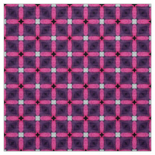 Glitch2 Blue and Purple Polyester Weave fabric