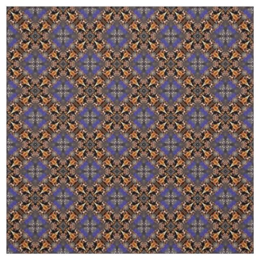 Glitch2 Blue Brown Furniture Fabric