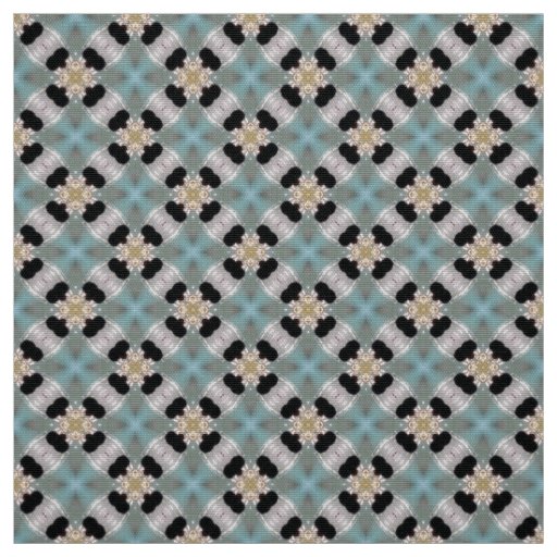Glitch2 Blue Cyan Brown Furniture Fabric