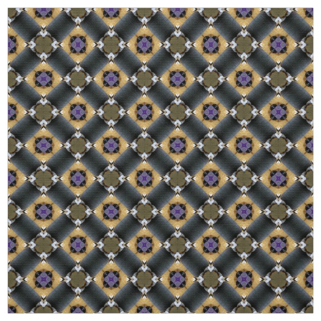 Glitch2 Blue Gray Fabric (Swatch)