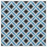 Glitch2 Blue gray tile pattern fabric