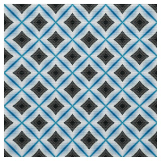 Glitch2 Blue gray tile pattern fabric