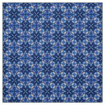 Glitch2 Blue Quilting crafts Fabric