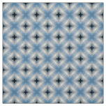 Glitch2 Blue sky teal cross tile pattern fabric