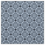 Glitch2 Blue Teal Quilting crafts Fabric