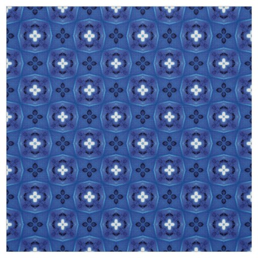 Glitch2 Blue White Furniture Fabric