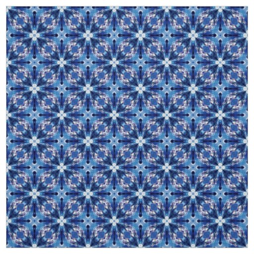 Glitch2 Blue White Furniture Fabric