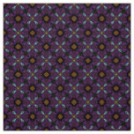 Glitch2 Brown and Blue tile pattern fabric