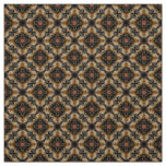 Glitch2 Brown Black Red Quilting Crafts Fabric