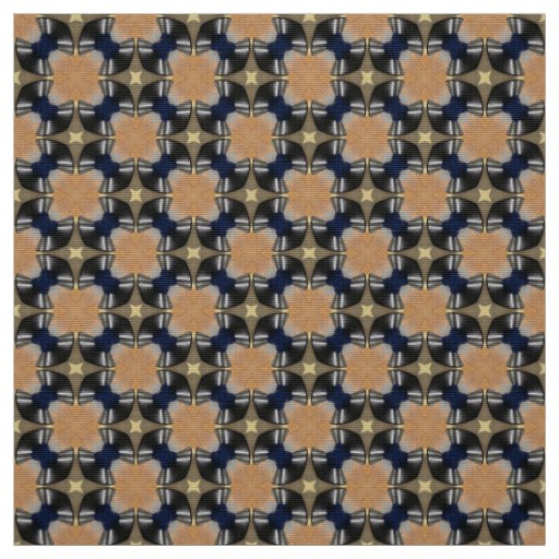 Glitch2 Brown Dark Gray tile pattern fabric