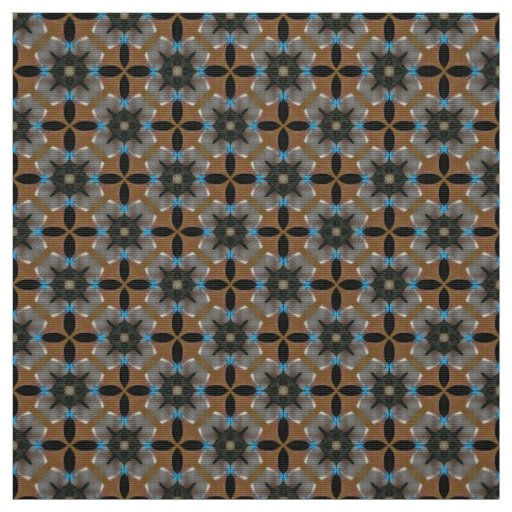 Glitch2 Brown Gray Blue furniture fabric