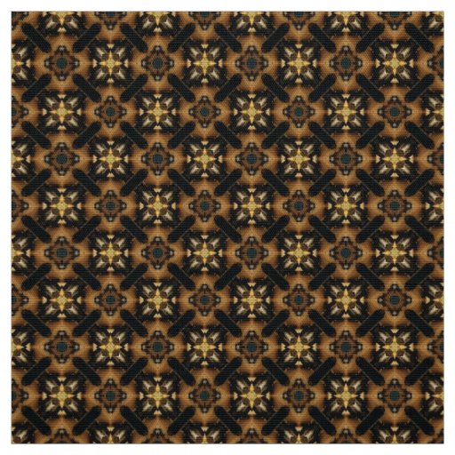Glitch2 Brown Quilting Crafts Fabric
