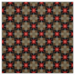 Glitch2 Brown Red pattern fabric