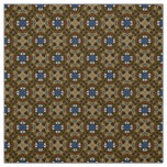 Glitch2 Brown White Blue pattern fabric