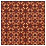 Glitch2 chocolate brown white Fabric