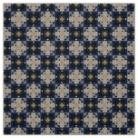 Glitch2 Dark blue tile pattern fabric