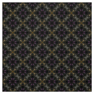 Glitch2 Dark gray brown tile Fabric