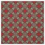Glitch2 Deep Crimson Red pattern fabric