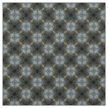 Glitch2 Gray and Green complex floral fabric