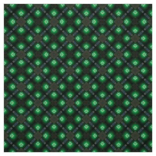 Glitch2 Green and black furniture fabric