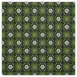 Glitch2 Green and light Gray tile pattern fabric
