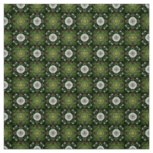 Glitch2 Green and light Gray tile pattern fabric