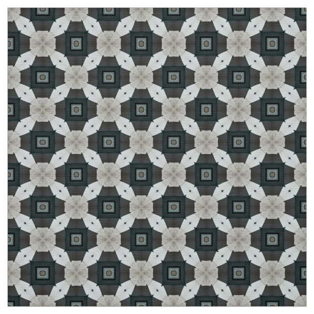 Glitch2 Grey black furniture couch fabric (Swatch)
