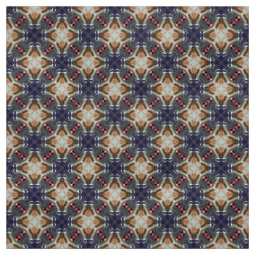 Glitch2 Midnight blue cyan Tiles Fabric