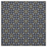 Glitch2 Midnight blue teal pattern fabric