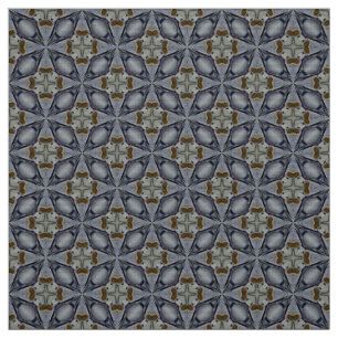 Glitch2 Midnight blue teal pattern fabric