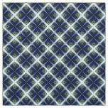 Glitch2 Midnight Blue White tile pattern fabric