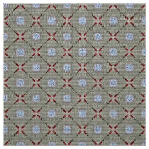 Glitch2 Olive Seagull Blue tiles fabric