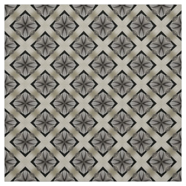 Glitch2 Pale Yellow Gray Furniture Fabric (Swatch)