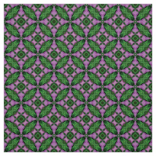 Glitch2 Plum and Green tile pattern fabric