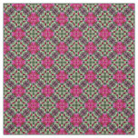 Glitch2 Pop star violet red pattern fabric