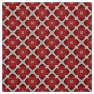Glitch2 Red Gray Furniture Fabric