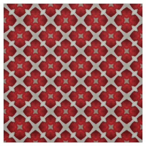 Glitch2 Red Gray Furniture Fabric