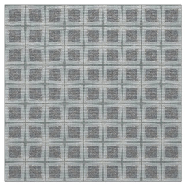 Glitch2 Star gray tiled pattern fabric (Swatch)