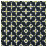 Glitch2 Yellow and Teal tile pattern fabric