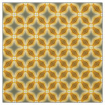 Glitch2 Yellow Golden Rod Natural Linen fabric