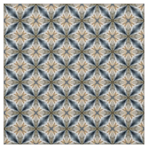 Glitch2 Yellow Teal Tiles Fabric