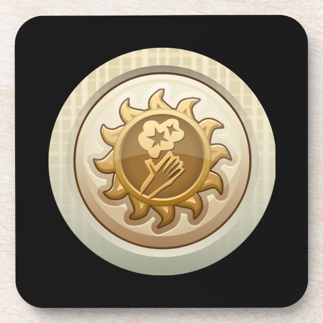 Glitch: achievement first alph emblem coaster (Front)