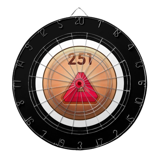 Glitch Achievement minor refiner red class Dart Board (Front)